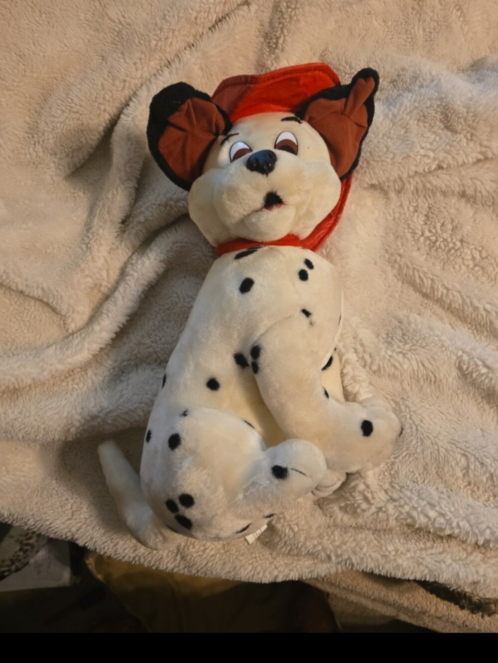 081026 Stuffed Firefighter Dalmatian Dog 14 inches plush. Box 22t